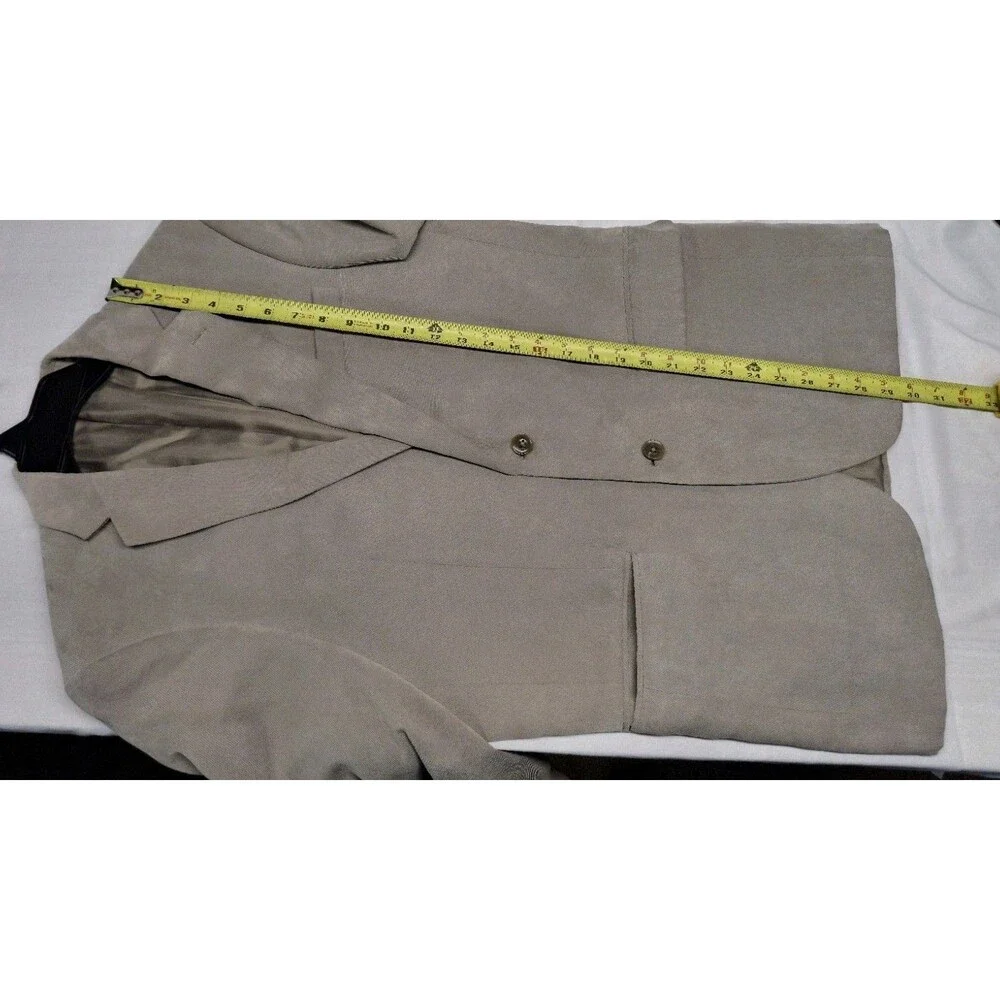 Jean Paul Germain Sport Coat LONDON Blazer Mens 38R Beige Microfiber